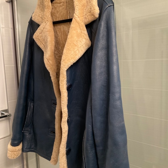 Vintage Authentic Leather Shearling Coat - Picture 15 of 16